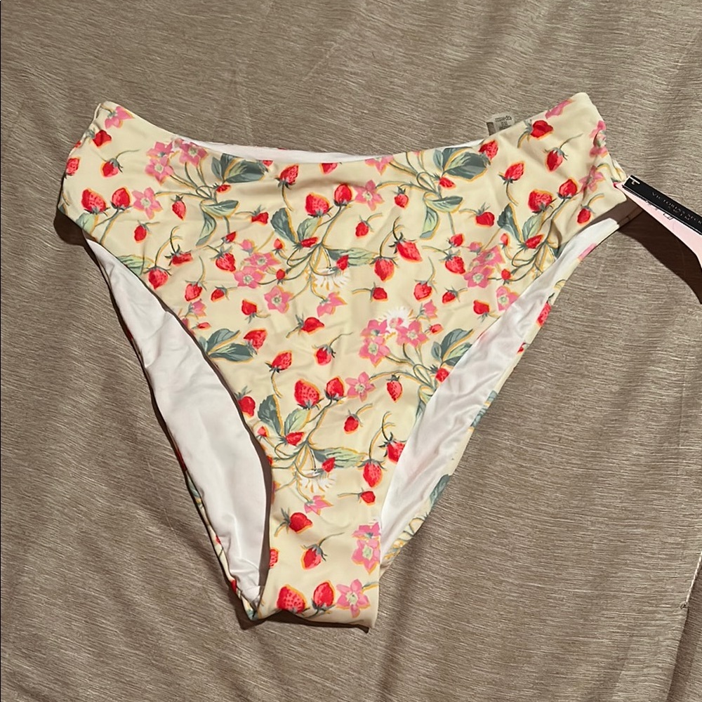 Floral High-Waisted Bikini Bottom